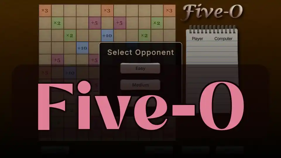 Five-O: Strategic Poker Game - Master Five-O Challenges on Spunky Play