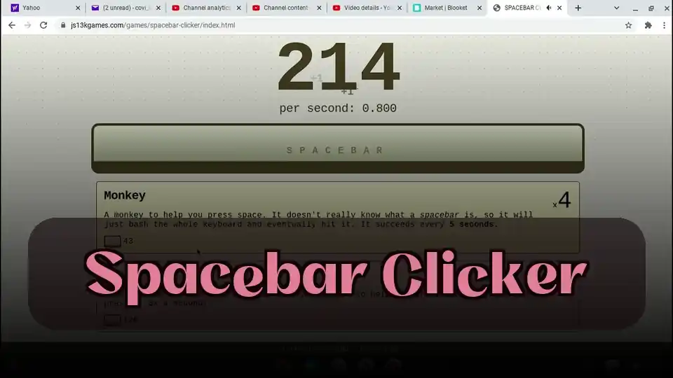 Spacebar Clicker