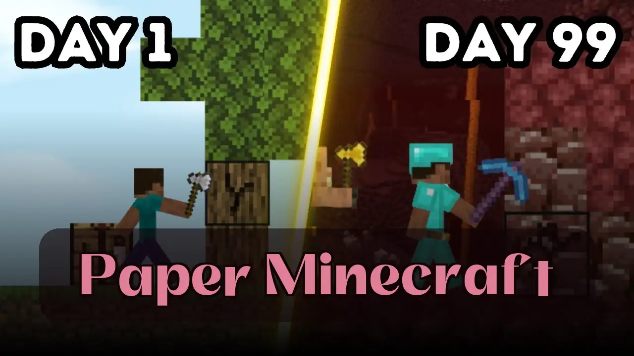 Paper Minecraft: Experience the 2D Minecraft Game on Spunky Play